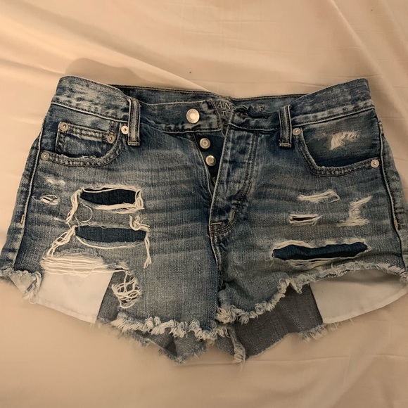 distressed denim shorts american eagle